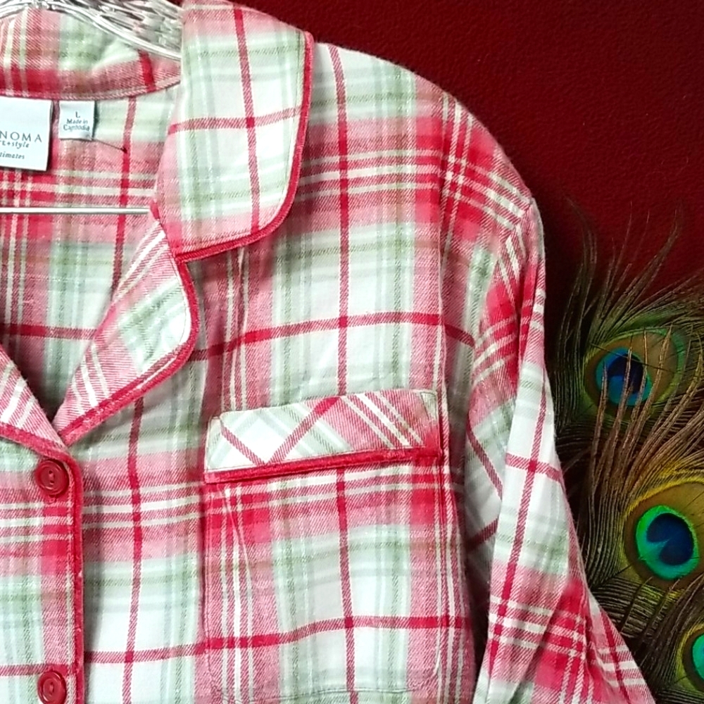 Sonoma Flannel Pajama Set NWT